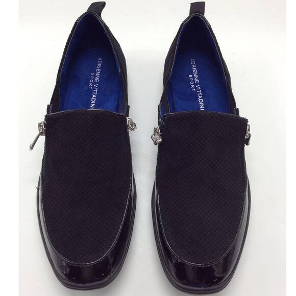 Adrienne Vittadini Sport Side Zip Slip On Ganesa Black size 8.5 - Picture 2 of 4